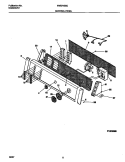 CONTROL PANEL Diagram and Parts List for FWS745GCS3  Frigidaire Washer