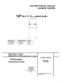 COVER Diagram and Parts List for FLXG52RBT8  Frigidaire Washer Dryer Combo