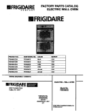 COVER Diagram and Parts List for FEB398CETB  Frigidaire Wall Oven