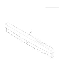 Control Panel Diagram and Parts List for EWDW6505GW1C  Electrolux Dishwasher