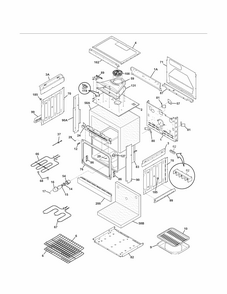 Body Diagram and Parts List for 79045582903  Kenmore Range