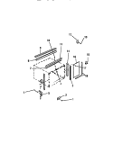 WINDOW MOUNTING PARTS Diagram and Parts List for MH413T2RC  Kelvinator Air Conditioner