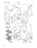 BODY Diagram and Parts List for CPGF3081KFA  Frigidaire Range