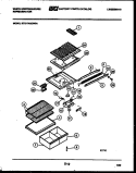 SHELVES AND SUPPORTS Diagram and Parts List for RTG174GCH3A  Frigidaire Refrigerator