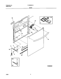 DOOR Diagram and Parts List for PLDB998AC1  Frigidaire Dishwasher
