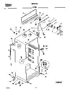 Cabinet Diagram and Parts List for WRT16NRHW6  Westinghouse Refrigerator