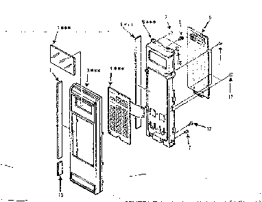 Control Panel Parts Diagram and Parts List for 5648786280  Kenmore Microwave