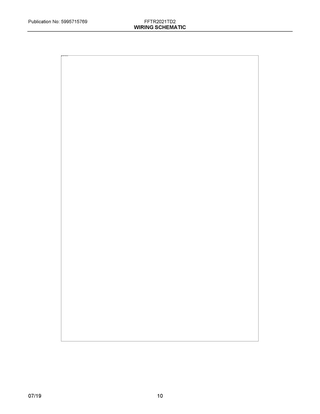 Wiring Schematic Diagram and Parts List for FFTR2021TD2  Frigidaire Refrigerator