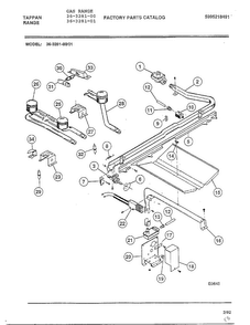 Functional Parts List Page 3 Diagram and Parts List for 36-3281-01  Tappan Range