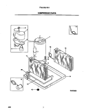 COMPRESSOR PARTS Diagram and Parts List for FAL123J1A1  Frigidaire Air Conditioner