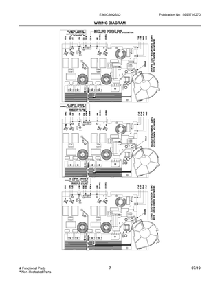 Wiring Diagram Diagram and Parts List for E36IC80QSS2  Frigidaire Cooktop