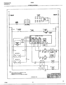 Wiring Diagram Diagram and Parts List for 285860A  Frigidaire Range