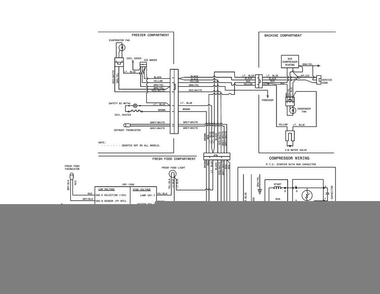 Wiring Diagram Diagram and Parts List for FFTR1514QWB  Frigidaire Refrigerator