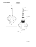 TRANSMISSION Diagram and Parts List for GWX833CS0  Gibson Washer