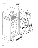 CABINET Diagram and Parts List for FRT18KB2CW0  Frigidaire Refrigerator