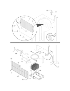 System Diagram and Parts List for RR18R1  Gibson Freezer