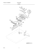 BURNER Diagram and Parts List for FFGC3005LWA  Frigidaire Cooktop