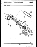 BLOWER AND DRIVE PARTS Diagram and Parts List for DE271KDW8  Frigidaire Dryer