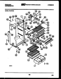 CABINET PARTS Diagram and Parts List for FP18TFL2  Frigidaire Refrigerator