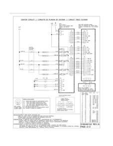 Wiring Diagram Diagram and Parts List for CGEF306TMFA  Frigidaire Range