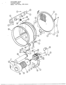 Part Location Diagram of 078183-032 Frigidaire Drum