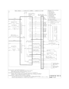 Wiring Diagram Diagram and Parts List for FGEF306TMFF  Frigidaire Range