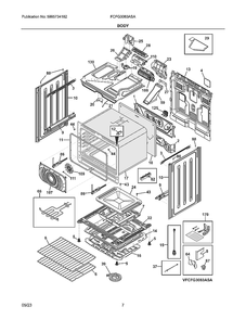 Part Location Diagram of 5304528550 Frigidaire SHIELD