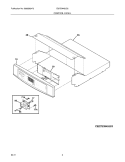 CONTROL PANEL Diagram and Parts List for EI27EW45JS2  Electrolux Range