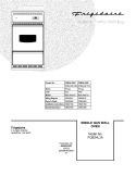 COVER Diagram and Parts List for FGB24L2ABC  Frigidaire Wall Oven