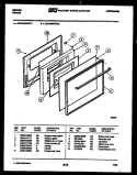 DOOR PARTS Diagram and Parts List for CGC4M5WSTE  Gibson Range