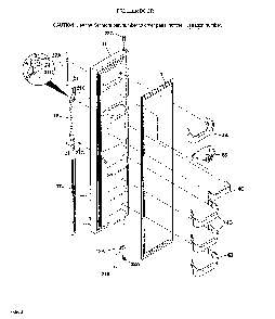 Freezer door Diagram and Parts List for 25353679302  Kenmore Refrigerator