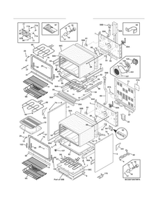 Body Diagram and Parts List for CGEF306TMFA  Frigidaire Range