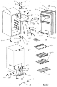 Part Location Diagram of 302534 Maytag Refrigerator panel