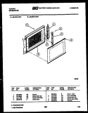 DOOR PARTS Diagram and Parts List for 56-4878-10-01  Tappan Microwave