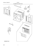 RECOMMENDED SPARE PARTS Diagram and Parts List for FAX052P7AC  Frigidaire Air Conditioner