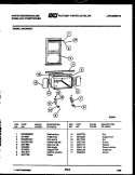 CABINET AND INSTALLATION PARTS Diagram and Parts List for AS186N2K1  Frigidaire Air Conditioner