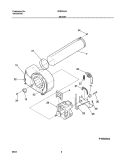 MOTOR Diagram and Parts List for FER331KAS1  Frigidaire Dryer
