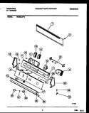 CONSOLE AND CONTROL PARTS Diagram and Parts List for WCISCLL2  Frigidaire Washer