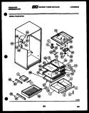 SHELVES AND SUPPORTS Diagram and Parts List for FPCE21TIFF0  Frigidaire Refrigerator