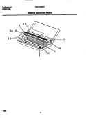 MOUNTING PARTS Diagram and Parts List for WAH106H2T1  Frigidaire Air Conditioner