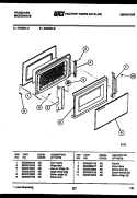 DOOR PARTS Diagram and Parts List for MC850L6  Frigidaire Microwave