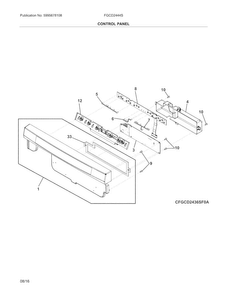 Part Location Diagram of 5304506783 Frigidaire SCREW