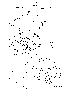Top/drawer Diagram and Parts List for 79096182713  Kenmore Range