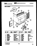 CABINET AND INSTALLATION PARTS Diagram and Parts List for AL08B4EVB  Gibson Air Conditioner