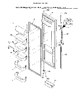 Refrigerator door Diagram and Parts List for 25353679302  Kenmore Refrigerator
