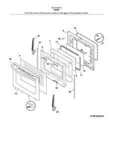 Part Location Diagram of 316452745 Frigidaire GLASS