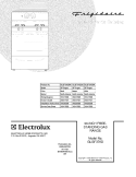 COVER Diagram and Parts List for GLGF376DQA  Frigidaire Range