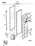 FREEZER DOOR Diagram and Parts List for TRS20WRHW5  Tappan Refrigerator