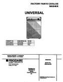 COVER Diagram and Parts List for MWX433RED3  Frigidaire Washer