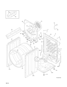 Cabinet/drum Diagram and Parts List for 41791122311  Kenmore Dryer